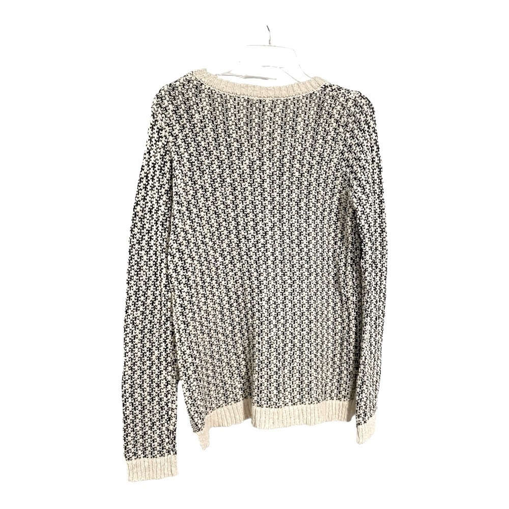 Jack by Fab'rik & Cream and black Sweater scoop neck, pullover size L. Cotton - Picture 3 of 14
